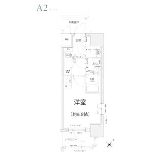 エスリード阿波座プライムコートの間取り図