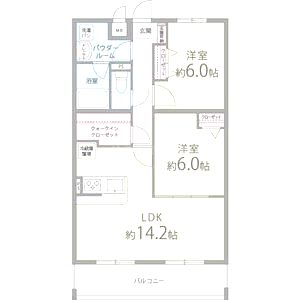 サンヴィラ24の間取り図