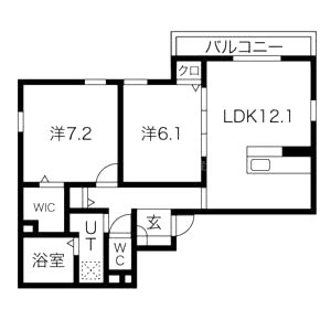 コルン コゥロエンの間取り図