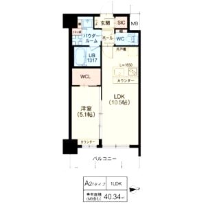 スプランディッド江坂IIIの間取り図
