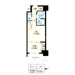 スプランディッド江坂IIIの間取り図
