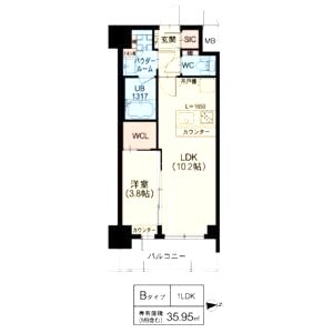スプランディッド江坂IIIの間取り図