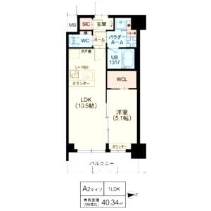 スプランディッド江坂IIIの間取り図