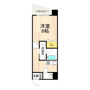 CITY SPIRE神戸元町Iの間取り図