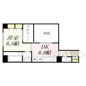 ZEUS桜川プレミアムの間取り図