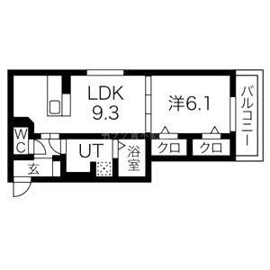 アイル宇治大久保の間取り図