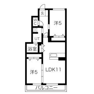 D1の間取り図