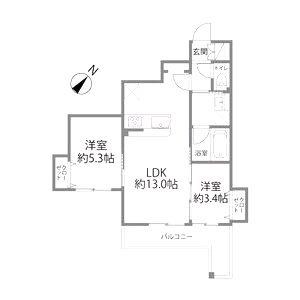 【新築】Reglia今里Northの間取り図