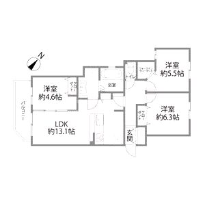【新築】Reglia今里Northの間取り図