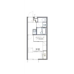 レオパレスシャンテ北舞子の間取り図