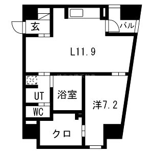 W.O.B.NISHIUMEDAの間取り図