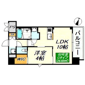 SDグランツ神戸Peninsulaの間取り図