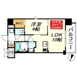 SDグランツ神戸Peninsulaの間取り図