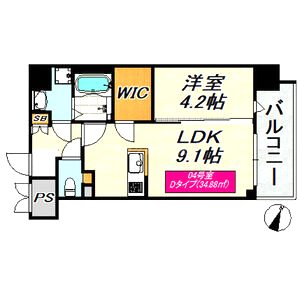 SDグランツ神戸Peninsulaの間取り図