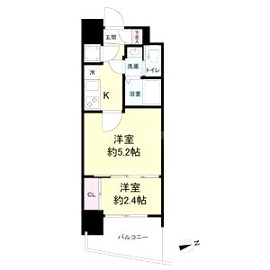 セレニテ神戸プリエの間取り図