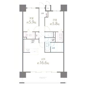 クリスタ京都の間取り図