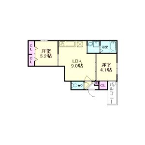 ブラン立花の間取り図