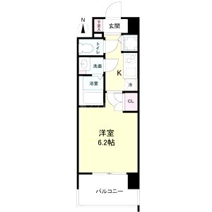 エス・キュート梅田東の間取り図