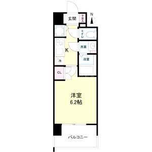 エス・キュート梅田東の間取り図