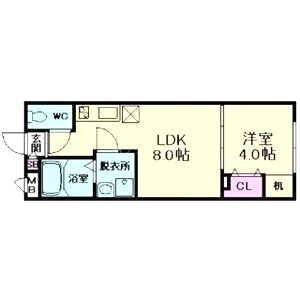 Veena弁天の間取り図