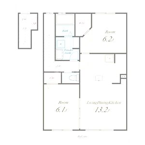 ジャルディーノ・ア・カーサの間取り図