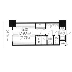 S-RESIDENCE福島Luxeの間取り図