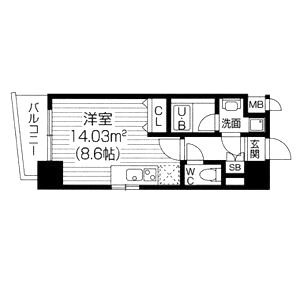 S-RESIDENCE福島Luxeの間取り図
