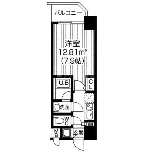 S-RESIDENCE福島Luxeの間取り図