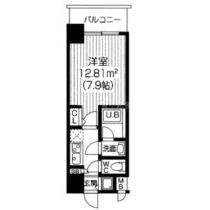 S-RESIDENCE福島Luxeの間取り図