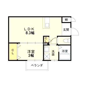 ドエル小花の間取り図