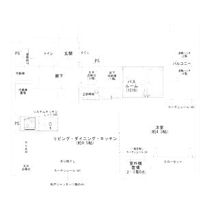 Louis Apartment 武庫川の間取り図