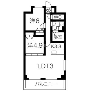 ラパン すみよしの間取り図