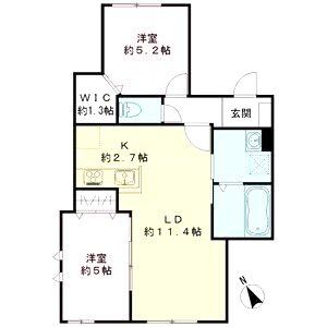 仮称)ユアメゾン山科の間取り図