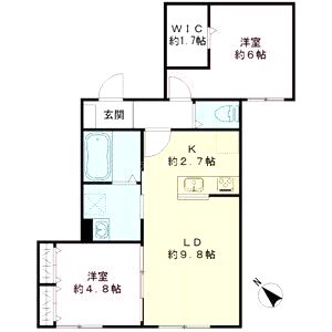 仮称)ユアメゾン山科の間取り図