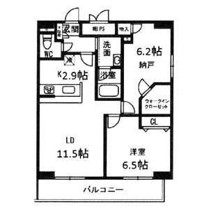 ルノボ’s三国ヶ丘の間取り図