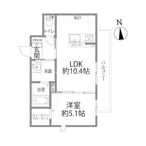 マノワール今里の間取り図