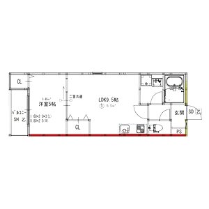 EIJU三津屋中(イタンジ最新)の間取り図