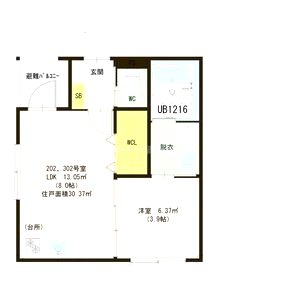 ハーモニーテラス大今里の間取り図