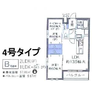 シェトワ千里山の間取り図