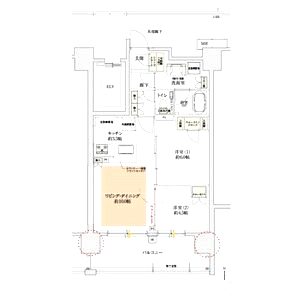 サンクレイドル天王寺の間取り図