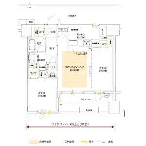サンクレイドル天王寺の間取り図