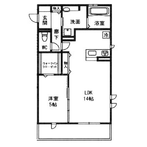 クレインズ コートの間取り図