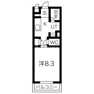 ハンズレジデンス二条の間取り図