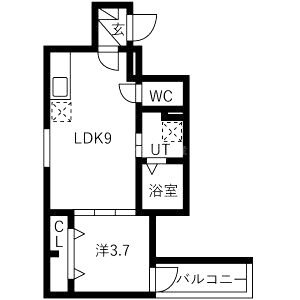 プレミア大日の間取り図