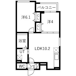 プレミア大日の間取り図