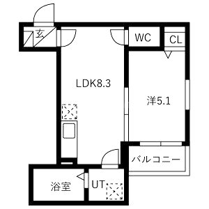 プレミア大日の間取り図