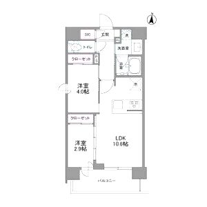 シーズンフラッツ新大阪SOUTHの間取り図
