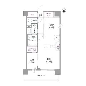 シーズンフラッツ新大阪SOUTHの間取り図