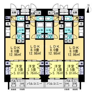 リアライズ南巽の間取り図