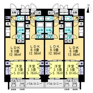 リアライズ南巽の間取り図